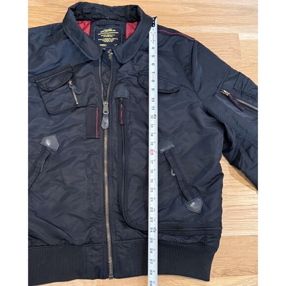 ALPHA INDUSTRIES Bomber B-15 Flight Jacket Fart-Pac Eagles Vintage Coat Sz 2XL - Picture 3 of 9